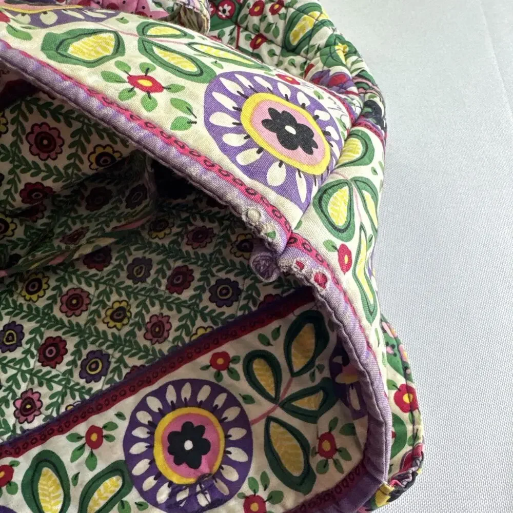 Vera Bradley Toggle Tote Viva La Vera Quilted Cotton Floral Shoulder Bag Retired